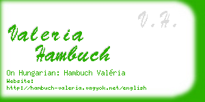 valeria hambuch business card